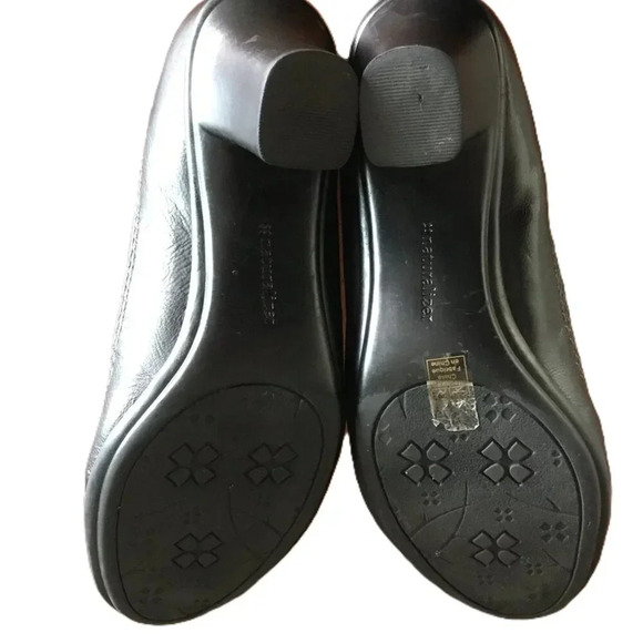 Naturalizer N5 Comfort Lisha Navy Dark Blue Leather Heels Pumps Shoes Sz 7.5M - Picture 4 of 11